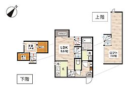 ADC吉塚グラン 1SLDKの間取図画像