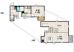 CB香椎ルシエ 1LDKの間取図画像