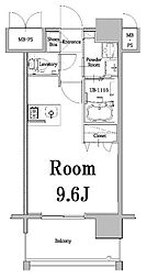 エンクレスト千早 ワンルームの間取図画像