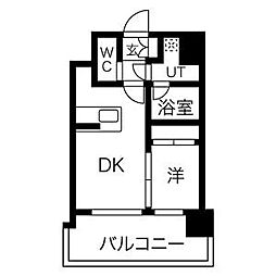 ラエスパシオ箱崎 1DKの間取図画像