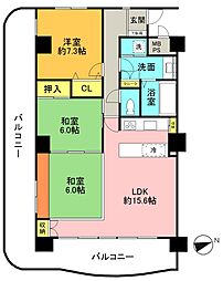 間取図画像 3LDK