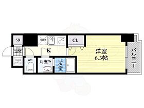 兵庫県神戸市兵庫区湊町４丁目（賃貸マンション1K・6階・24.29㎡） その2