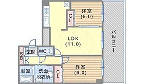 兵庫県神戸市兵庫区西上橘通１丁目1番8号（賃貸マンション2LDK・6階・52.82㎡） その2