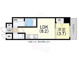 LIVIAZ　KOBE　LaMer 3階1LDKの間取り