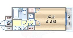 ダイアパレス西神戸 1Kの間取図画像