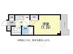 ピア 1Kの間取図画像