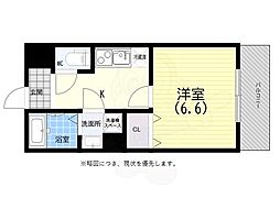 moco-01 1Kの間取図画像