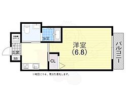 ファーストフィオーレ神戸元町 1Kの間取図画像
