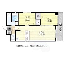 エクセレンス藤井 2LDKの間取図画像