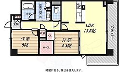 ソフィット岬 1SLDKの間取図画像