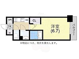 アドバンス神戸マーレ 1Kの間取図画像