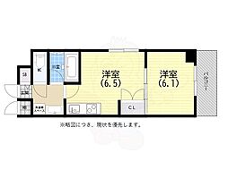 スタッツア神戸 1DKの間取図画像