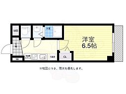 アドバンス神戸レイソレ 1Kの間取図画像