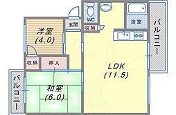 白川台藤ハイツ 4階/-
