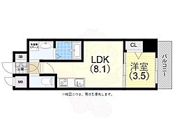 LIVIAZKOBELaMer 1LDKの間取図画像