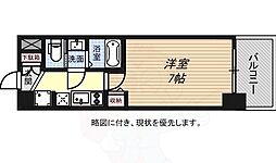 アスヴェル神戸ハーバーサイド 1Kの間取図画像
