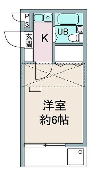 シティパレス鶴ヶ丘2 ｜埼玉県鶴ヶ島市大字鶴ヶ丘(賃貸アパート1K・2階・16.60㎡)の写真 その2