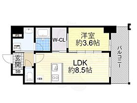 大阪府大阪市福島区鷺洲３丁目（賃貸マンション1LDK・10階・31.79㎡） その2