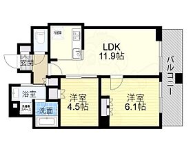 大阪府大阪市中央区安土町３丁目（賃貸マンション2LDK・8階・56.26㎡） その2