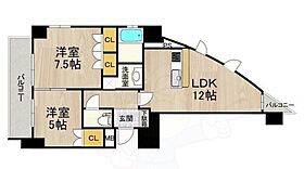 大阪府大阪市中央区日本橋２丁目20番3号（賃貸マンション2LDK・6階・55.75㎡） その2