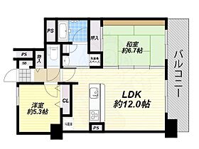 大阪府大阪市北区中崎２丁目2番12号（賃貸マンション2LDK・11階・55.34㎡） その2