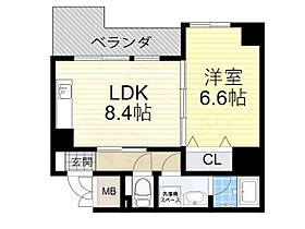 大阪府大阪市北区中津７丁目5番15号（賃貸マンション1LDK・8階・39.87㎡） その2