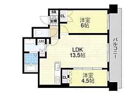 大阪府大阪市北区中崎西２丁目（賃貸マンション2LDK・11階・54.73㎡） その2