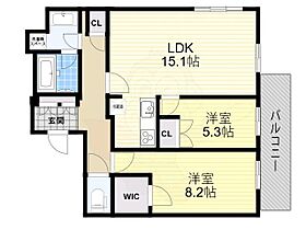 クレヴィアタワー大阪本町  ｜ 大阪府大阪市中央区瓦町３丁目1番3号（賃貸マンション2LDK・21階・70.77㎡） その2