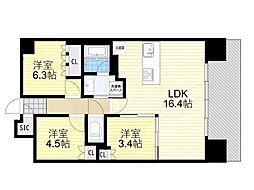シエリア梅田豊崎 16階/-
