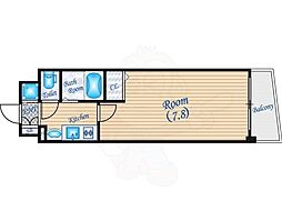 プレサンス本町リアルシティ 1Kの間取図画像