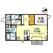 ミモザ～合歓の花～ 105 ｜ 石川県河北郡津幡町北中条４丁目（賃貸アパート1LDK・1階・33.61㎡） その2