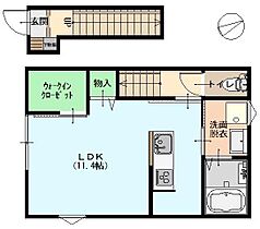 グランノアかほく 206 ｜ 石川県かほく市内日角４丁目（賃貸アパート1R・2階・34.36㎡） その2