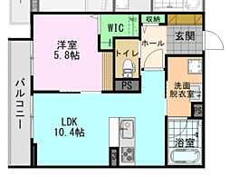 間取図画像 1LDK