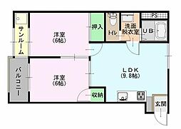 間取図画像 2LDK