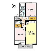 ボニータス 102 ｜ 石川県金沢市小坂町西（賃貸アパート2LDK・1階・55.38㎡） その2