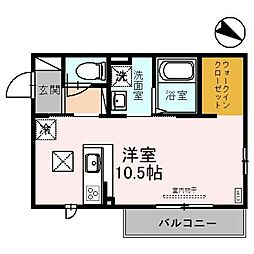 BelleCube ワンルームの間取図画像