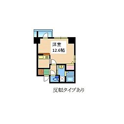 ミルフィーユ 1Kの間取図画像