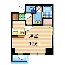 ミルフィーユ 1Kの間取図画像
