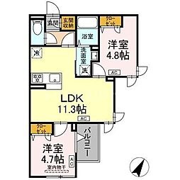 間取図画像 2LDK