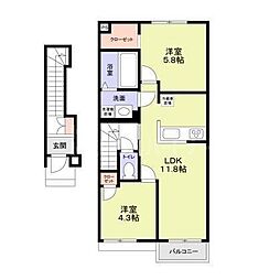 間取図画像 2LDK