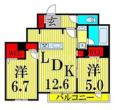 間取図画像 2LDK