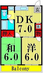 間取図画像 2DK