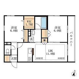 間取図画像 2LDK