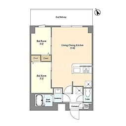 間取図画像 2LDK