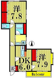 間取図画像 2DK