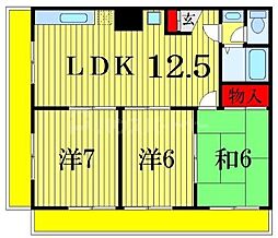 レジデンシャル北小岩 3LDKの間取図画像