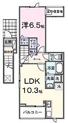 テルマエ大和 1LDKの間取図画像