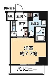 ARCOBALENO HORIKIRISHOBUEN 1Kの間取図画像