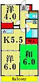 K-2レジデンス5階11.0万円