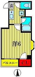 セフ・マサアケン 1Kの間取図画像